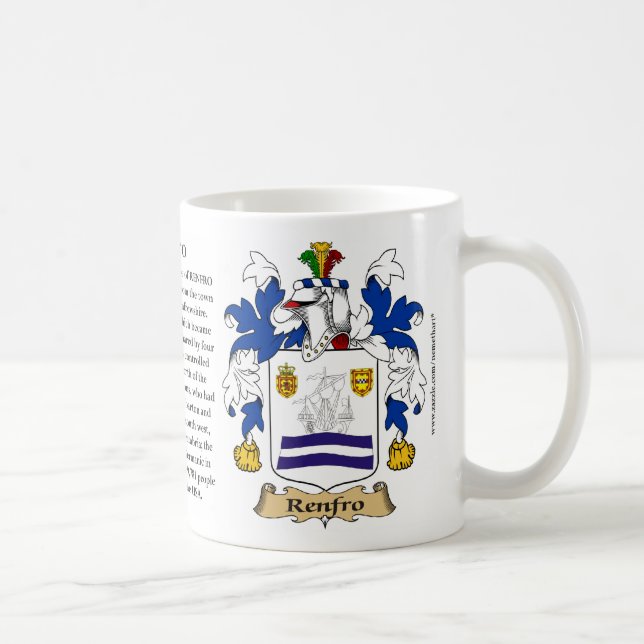 Taza De Café Renfro, el origen, el significado y el escudo (Derecha)