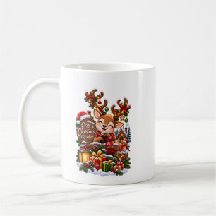 Taza De Café Renindeer Navideño Acogedor – Café Invernal Encant