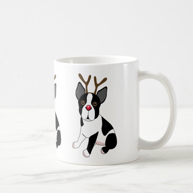 Taza De Café Reno de Boston Terrier (Derecha)