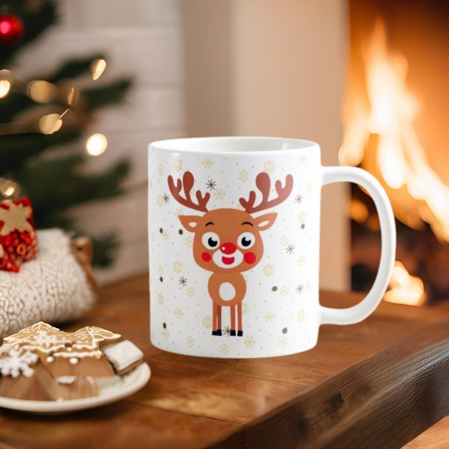 Taza de café Reno Renardo Nariz Roja (Subido por el creador)