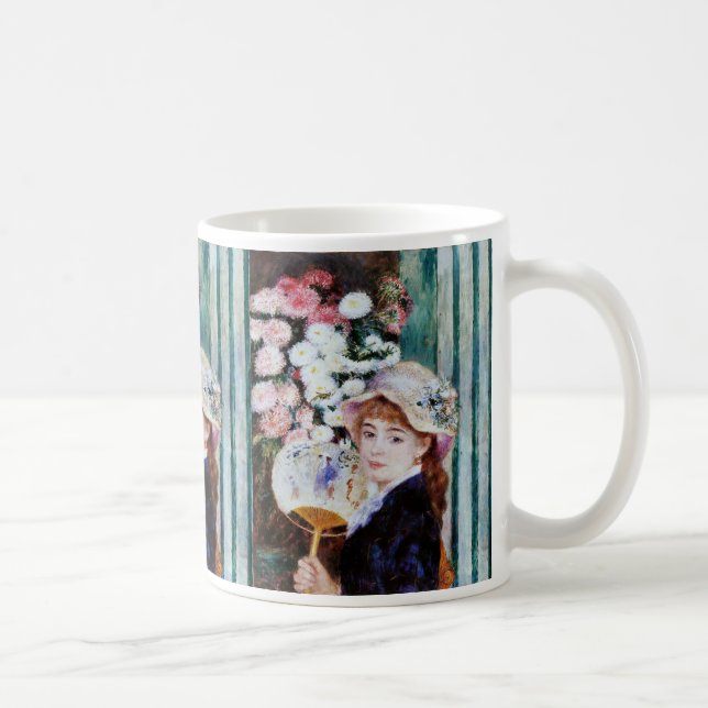 Taza De Café Renoir , 団扇を持つ少女 (Derecha)