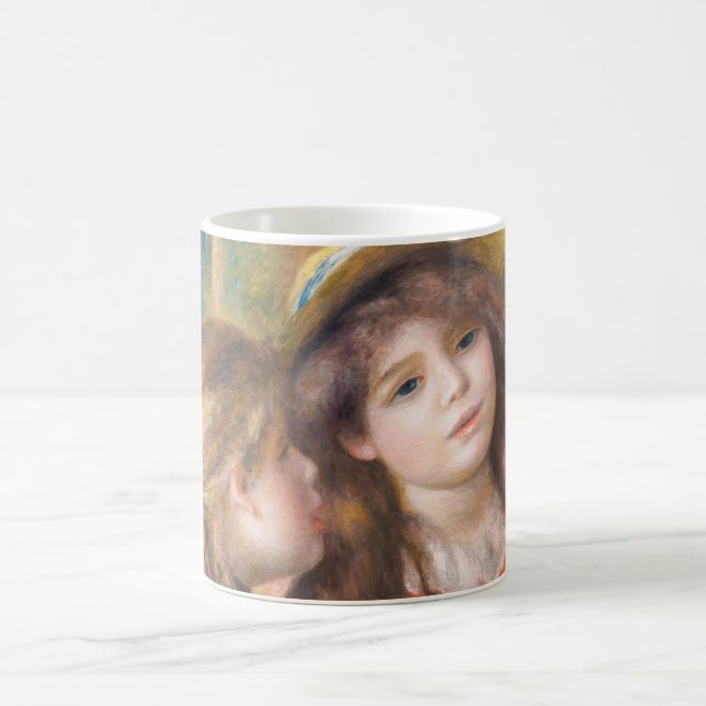 Taza De Café Renoir - Retrato de dos niñas pequeñas (Centro)