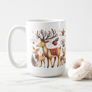 Taza De Café Renos con antecedentes de Navidades