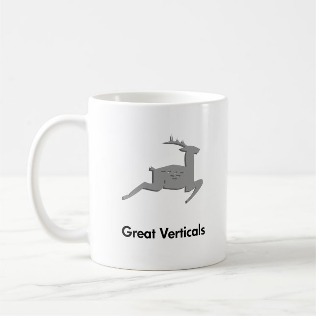 Taza De Café Renos Grandes Verticales (Izquierda)
