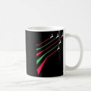 Taza De Café Renos Jets Patriótico Raya Rojo Y Verde Alegre