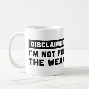 Taza De Café Renuncia No soy para débiles Cita divertida