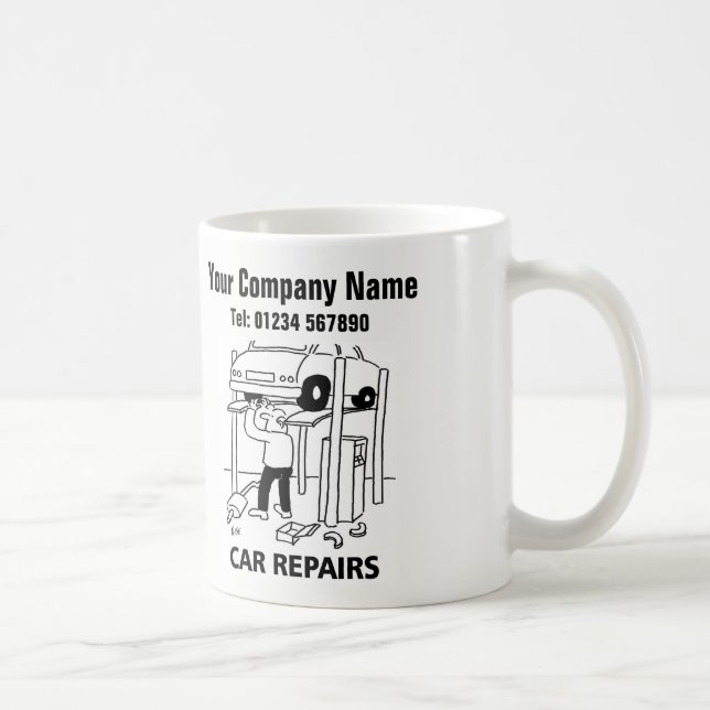 Taza De Café Reparaciones mecánicas de coches de garaje (Derecha)