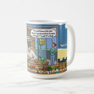 Taza De Café Reparador de TV   Clásico humor absurdo juego de p