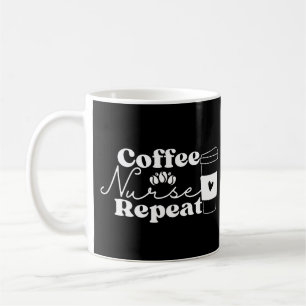 Taza De Café Repetición de enfermera de café