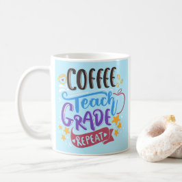 Taza De Café Repetición de Grado de Educación para Café