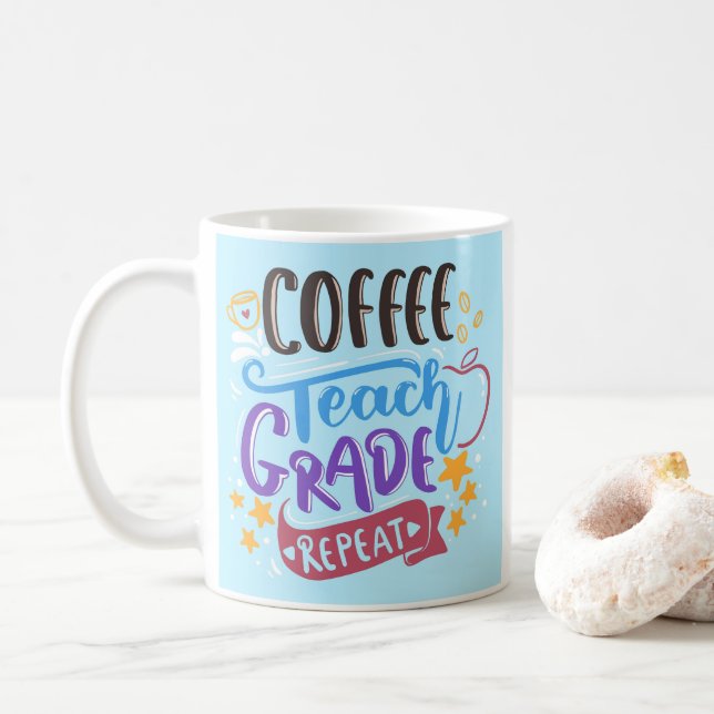 Taza De Café Repetición de Grado de Educación para Café (Con donut)