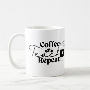 Taza De Café Repetición de prueba de café