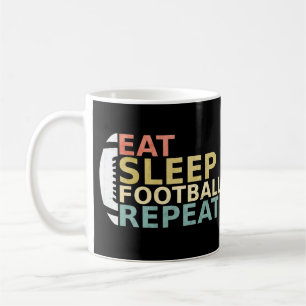 Taza De Café Repetición del fútbol de sueño de los amantes del