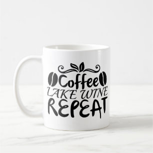 Taza De Café Repetición del vino de Coffee Lake