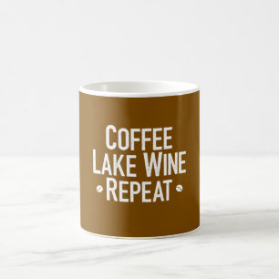 Taza De Café Repetición del vino de Coffee Lake