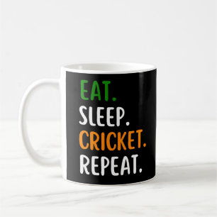 Taza De Café Repetición divertida de críquet en el sueño