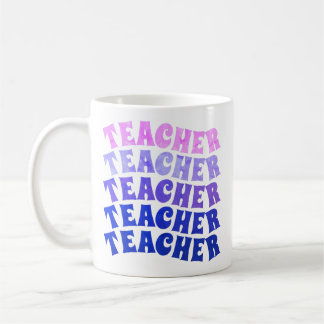 Taza De Café Repetición personalizada de café de profesor ondul