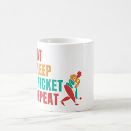 TAZA DE CAFÉ REPETIR EL CRICKET DE DORMIR DE COMIDA- AMOR DE CR