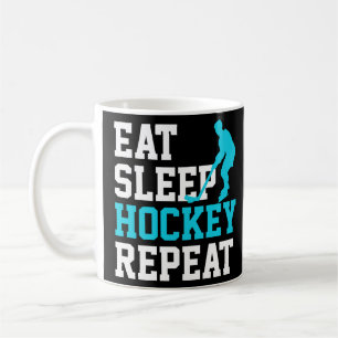 Taza De Café Repetir el hockey sobre sueño