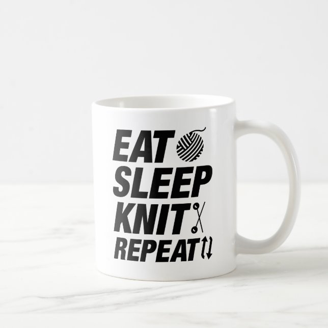 Taza De Café Repetir el Knit de sueño (Derecha)