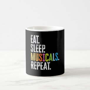 Taza De Café Repetir el sueño de los musicales