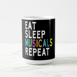 Taza De Café Repetir el sueño de los musicales