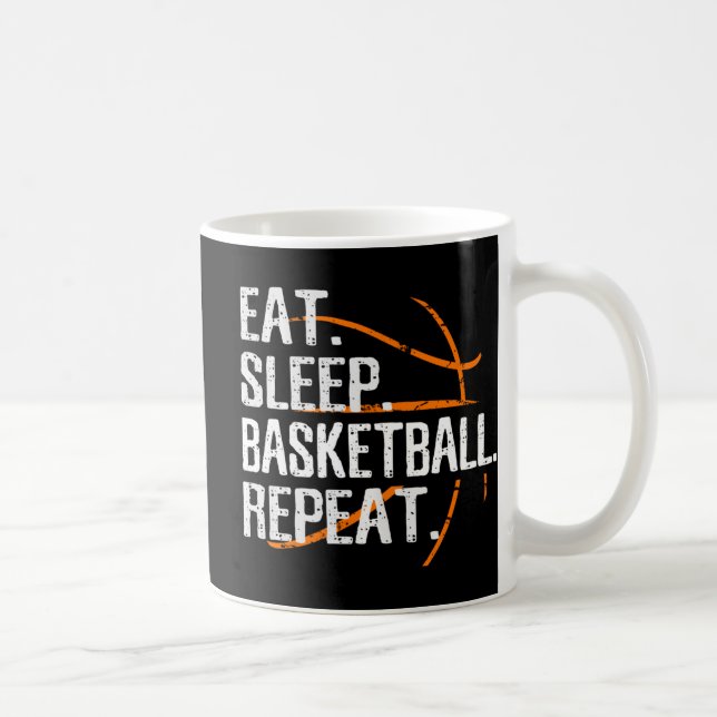 Taza De Café Repetir el sueño del baloncesto - Regalo para balo (Derecha)