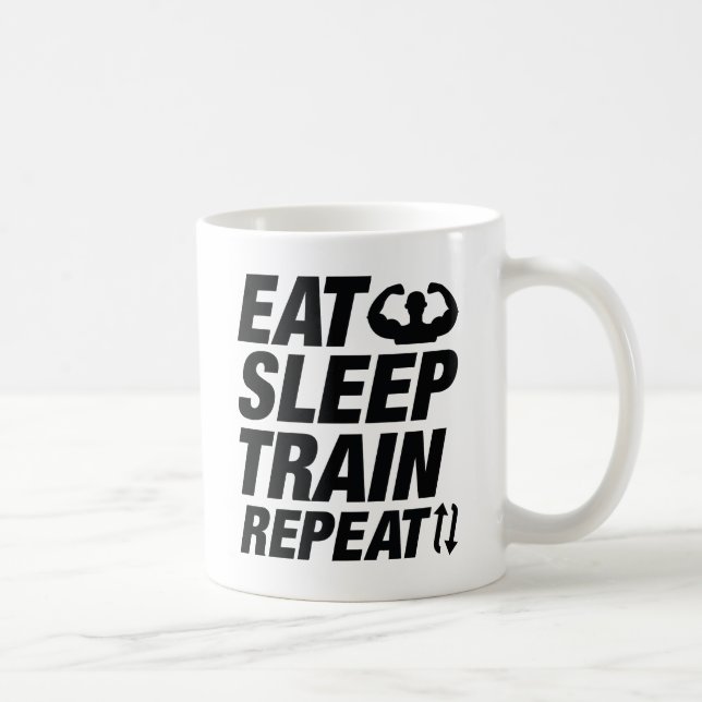 Taza De Café Repetir el tren de sueño (Derecha)