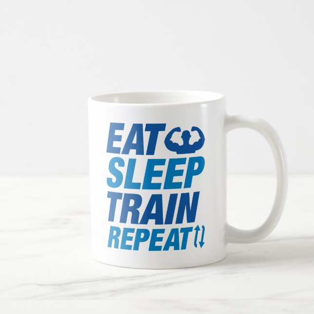 Taza De Café Repetir el tren de sueño (Derecha)
