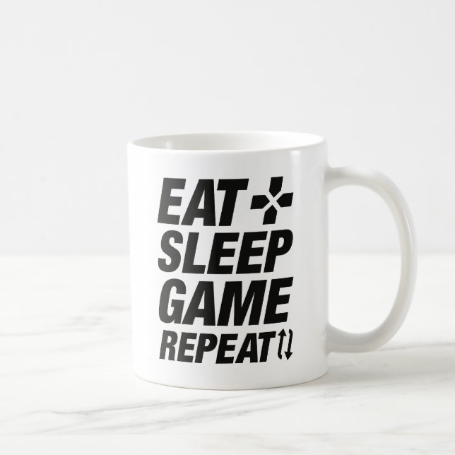 Taza De Café Repetir juego de sueño (Derecha)