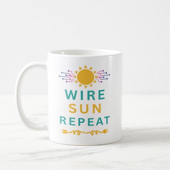 Taza De Café Repetir Sol Cable (Izquierda)