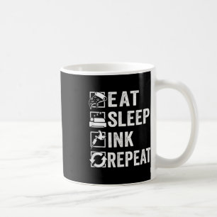 Taza De Café Repite la tinta del sueño, el artista del tatuaje