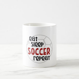 Taza De Café Repito de fútbol de sueño