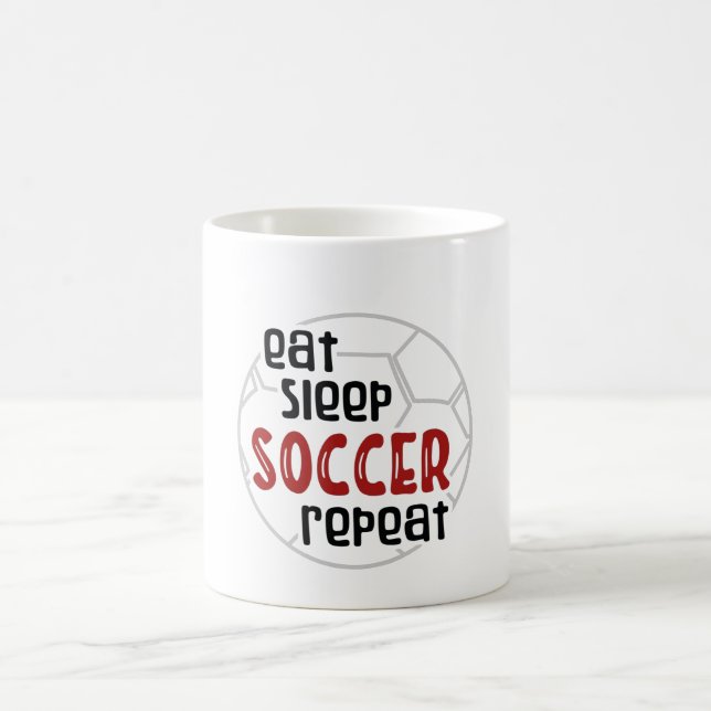 Taza De Café Repito de fútbol de sueño (Centro)