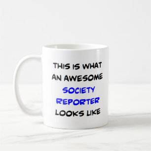 Taza De Café reportero de la sociedad, impresionante
