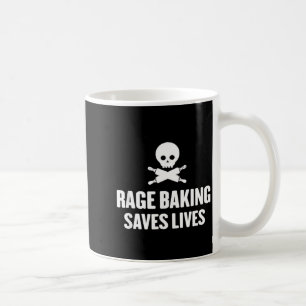 Taza De Café Repostería de rabia salva cráneo vivo divertido pa