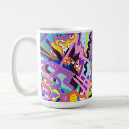 Taza De Café Reproducción de color Impresión abstracta