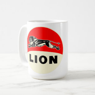Taza De Café Reproducción de letrero vintage de gasolina Lion