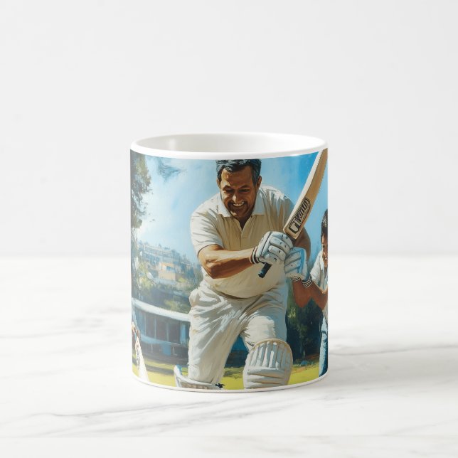 Taza De Café Reproducir arte digital de cricket (Centro)