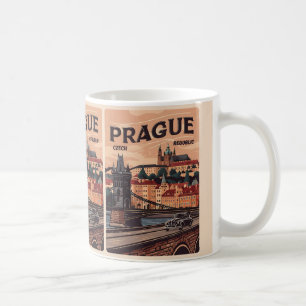 Taza De Café república checa vintage viaje prague regalos repúb