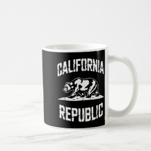 Taza De Café República de California Estado Grizzly Retro Vinta