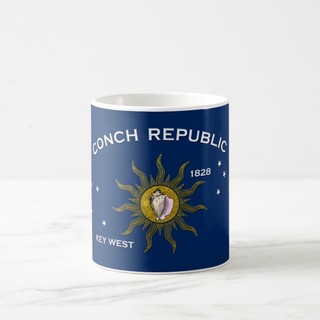 Taza De Café República Key West de la concha (Centro)
