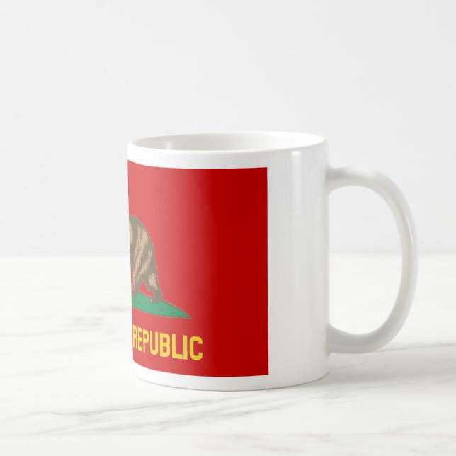 Taza De Café República popular de la bandera comunista roja de (Derecha)