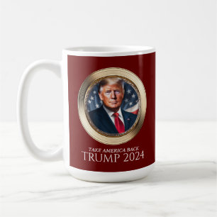 Taza De Café Republicano Colectivo Rojo Donald Trump 2024