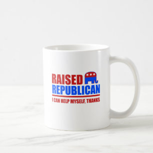 Taza De Café Republicano criado. Puedo ayudarme