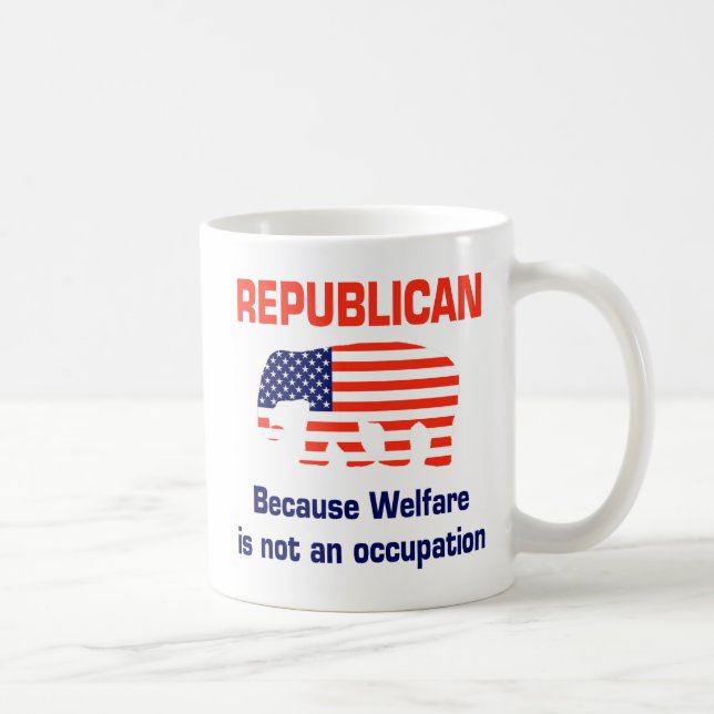 Taza De Café Republicano divertido - bienestar (Derecha)