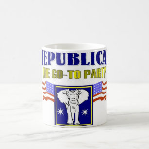 Taza De Café Republicano, las cartas de juego de los fiestas qu