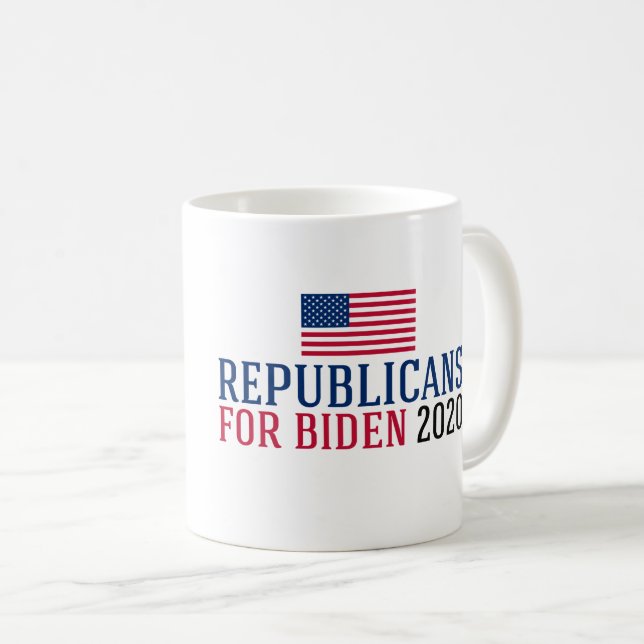 Taza De Café Republicanos por Biden 2020 (Anverso derecho)