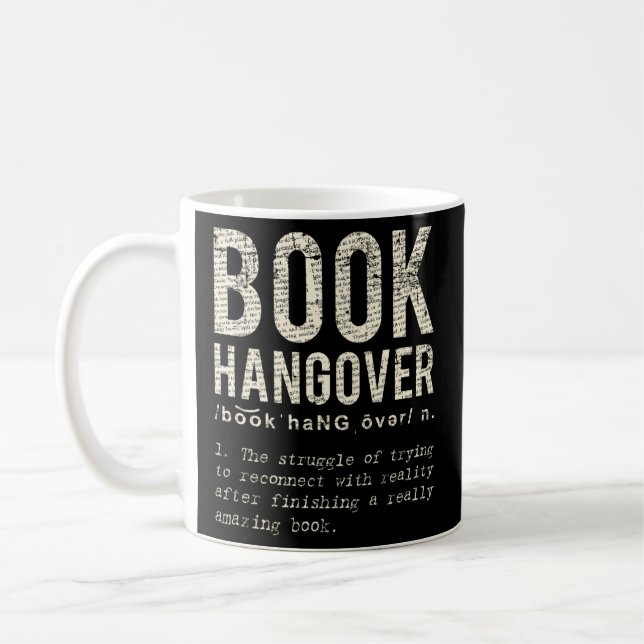Taza De Café Resaca de libro para el gusano del libro (Izquierda)