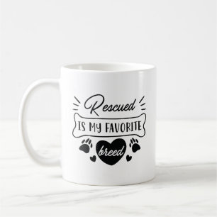 Taza De Café Rescatado es mi raza favorita